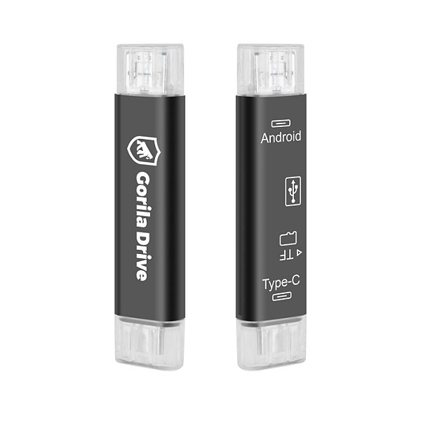 Gorila Drive - Adaptador OTG Micro USB / Tipo C - Gshield