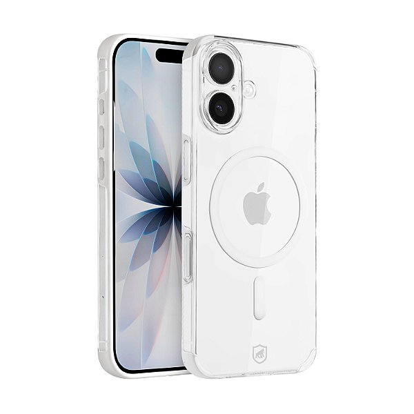 Capa para iPhone 17 - Crystal Edge Magsafe - Branca - NÃO AMARELA - Gshield
