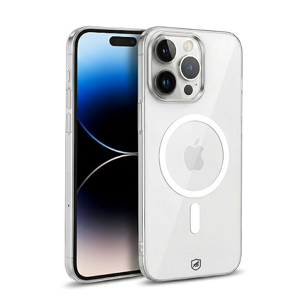 Capa para iPhone 14 Pro Max - Crystal Slim Magsafe - NÃO AMARELA - Transparente - Gshield