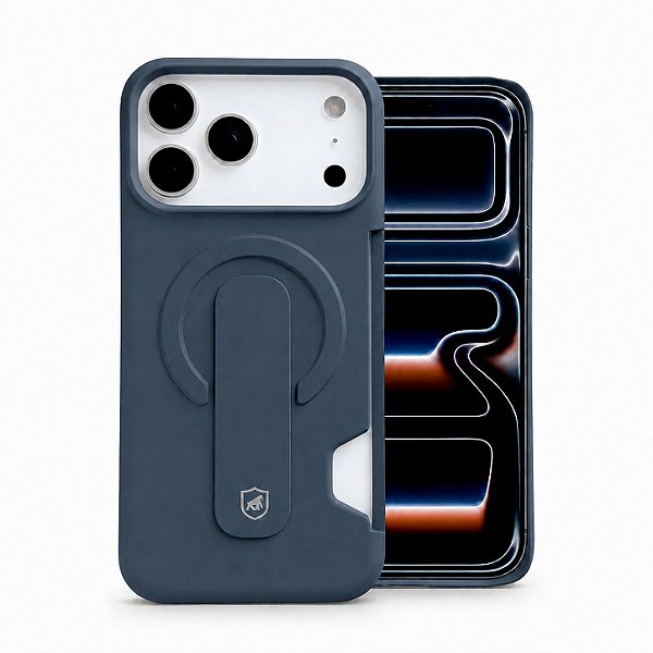 Capa para iPhone 17 Pro - Card Ring - Azul - Gshield