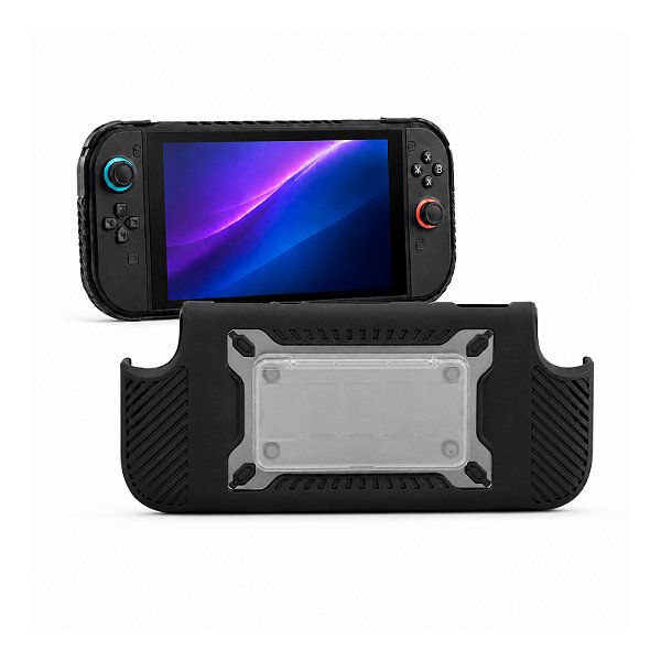 Capa Anti-impacto Nintendo Switch 2 com Grip Antiderrapante, Case Magnética Removível para SSD - Armex - Gshield