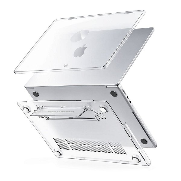 Capa Ultrafina Transparente para MacBook Neo 13" com Proteção em Policarbonato Rígido, Suporte Kickstand e Ventilação Inferior - Armor Stand - Gshield