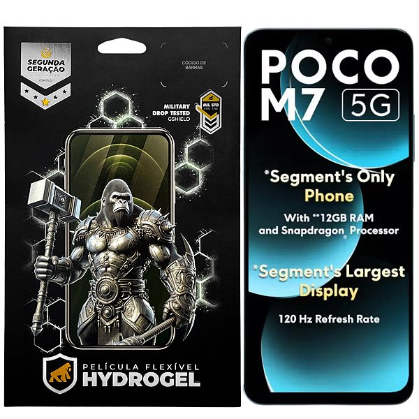 Película para Xiaomi Poco M7 5G - Hydrogel Gamer Fosca - Gshield