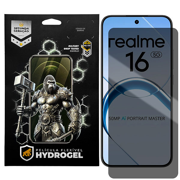 Película para Realme 16 5G - Privacidade Hydrogel - Gshield