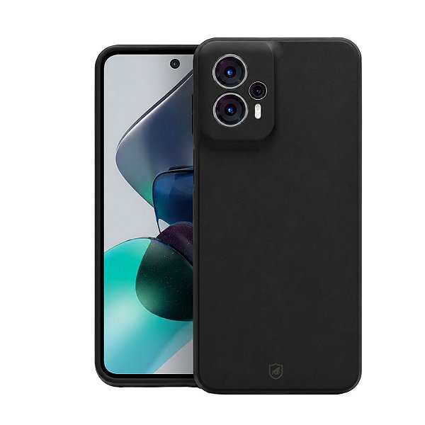 Capa para Motorola Moto G23 - Silicon Veloz - Preta - Gshield