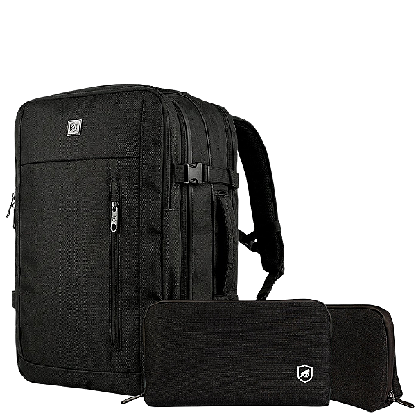 Kit Mochila Mala de Mão 38L Survivor + Necessaire Organizadora Discovery - Gshield