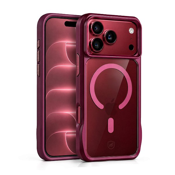 Capa para iPhone 17 Pro / 18 Pro - Octacore Magsafe - Bordô - Gshield