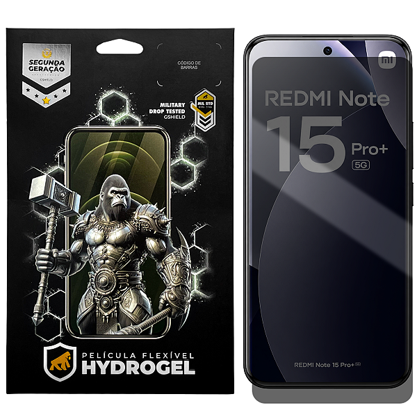 Película para Xiaomi Redmi Note 15 Pro Plus - Privacidade Hydrogel - Gshield