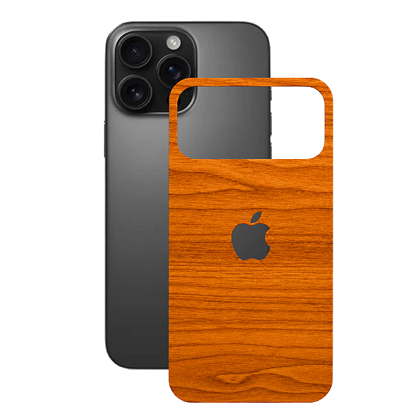 Película para iPhone 16 Pro Max - Traseira Efeito Madeira Clara - Gshield