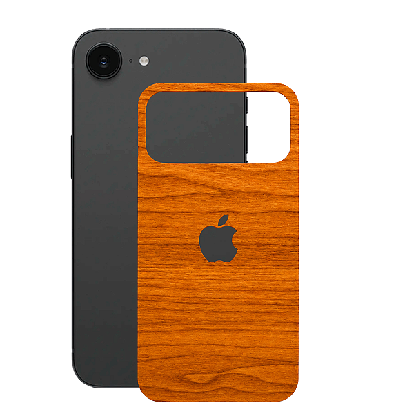 Película para iPhone 16E - Traseira Efeito Madeira Clara - Gshield