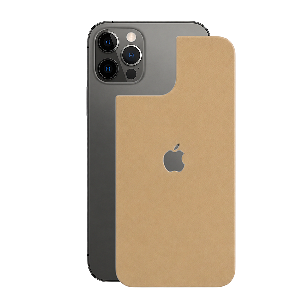 Película para iPhone 12 Pro - Traseira Efeito Couro Bege - Gshield