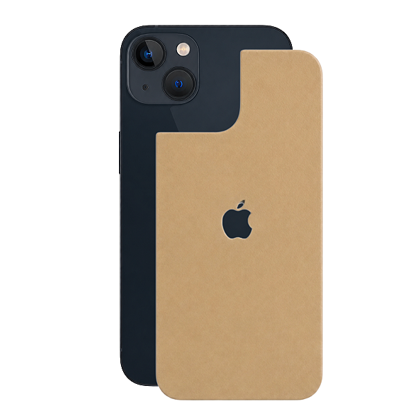 Película para iPhone 13 Mini - Traseira Efeito Couro Bege - Gshield
