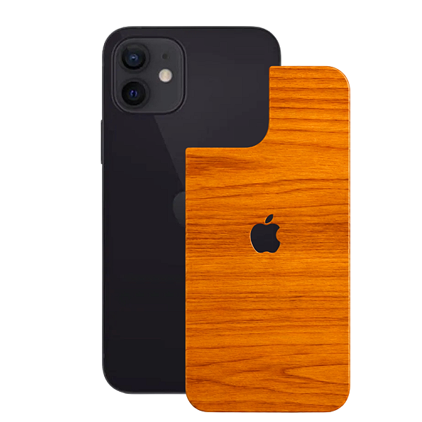 Película para iPhone 12 Mini - Traseira Efeito Madeira Clara - Gshield