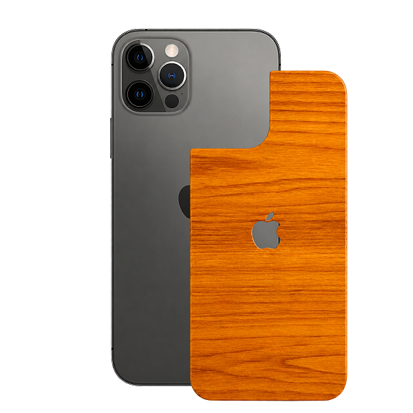 Película para iPhone 12 Pro - Traseira Efeito Madeira Clara - Gshield
