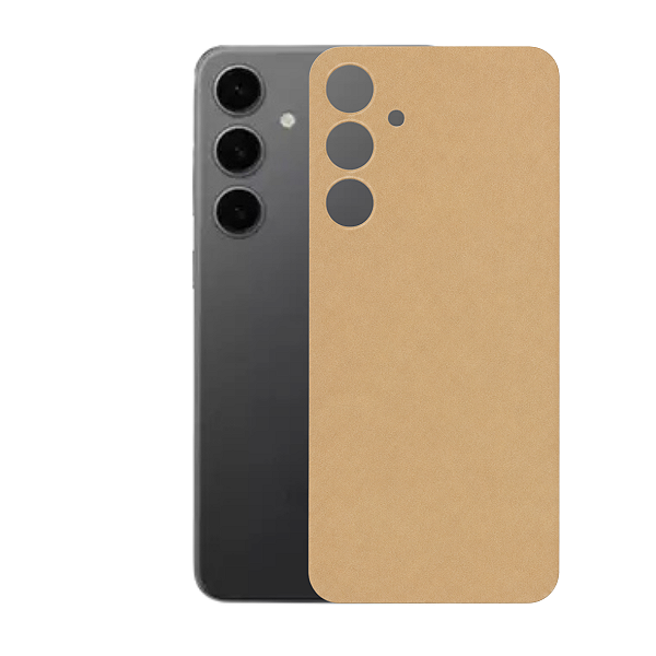 Película para Galaxy S24 Plus - Traseira Efeito Couro Bege - Gshield