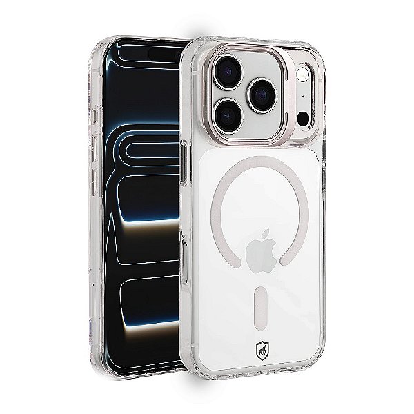 Capa para iPhone 18 Pro - MagSafe Crystal Armor Stand - NÃO AMARELA - Gshield