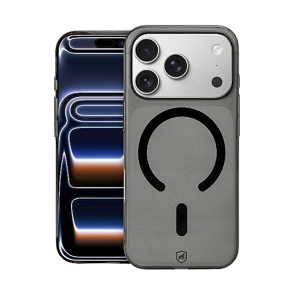 Capa para iPhone 18 Pro - Crystal Slim Magsafe - NÃO AMARELA - Dark - Gshield