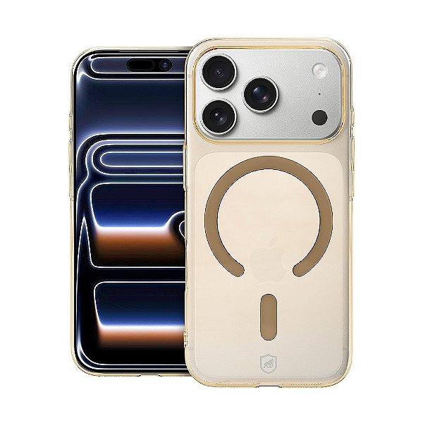 Capa para iPhone 18 Pro - Crystal Slim Magsafe - NÃO AMARELA - Desert - Gshield