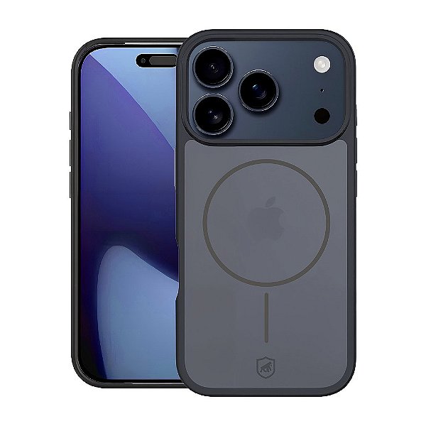 Capa para iPhone 18 Pro Max - Magsafe Wave Fumê - Preta - Gshield