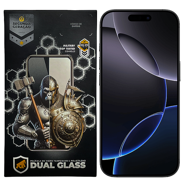 Película para iPhone 18 Pro - Dual Glass Preta - Gshield