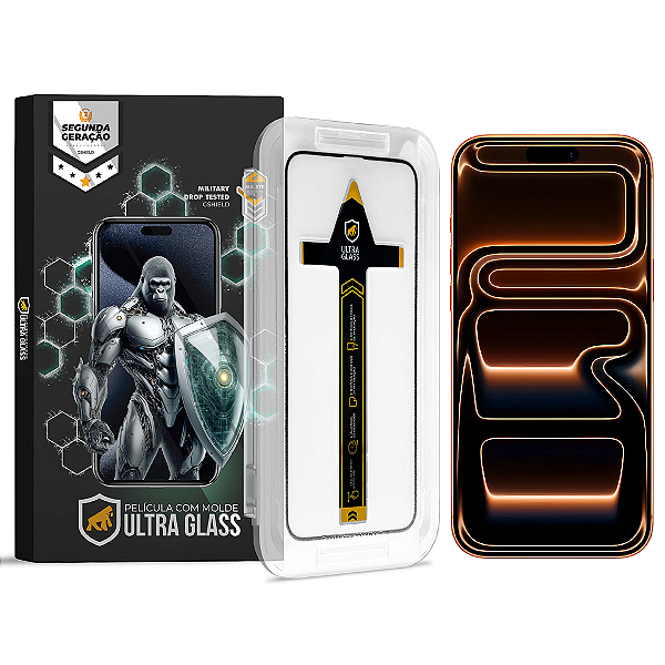 Película para iPhone 18 Pro Max - Ultra Glass - Preta - Gshield