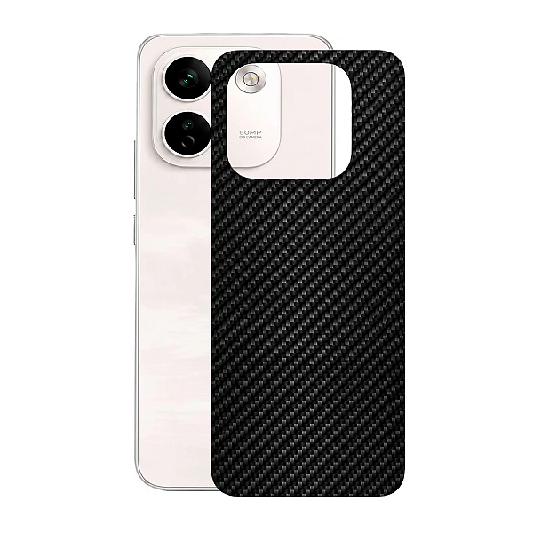 Película para Redmi Note 17 Pro Max - Traseira de Fibra de Carbono Preta - Gshield
