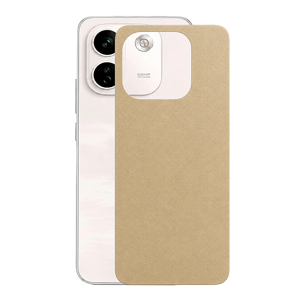 Película para Redmi Note 17 Pro Max - Traseira Efeito Couro Bege - Gshield