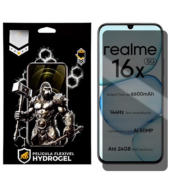 Película para Realme 16x 5G - Privacidade Hydrogel - Gshield