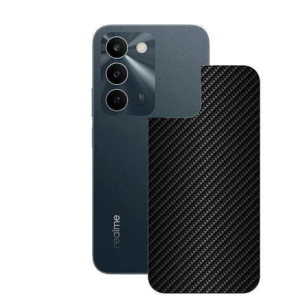 Película para Realme 16x 5G - Traseira de Fibra de Carbono Preta - Gshield