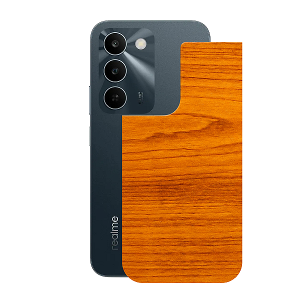 Película para Realme 16x 5G - Traseira Efeito Madeira Clara - Gshield