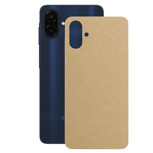 Película para Samsung Galaxy A08 - Traseira Efeito Couro Bege - Gshield