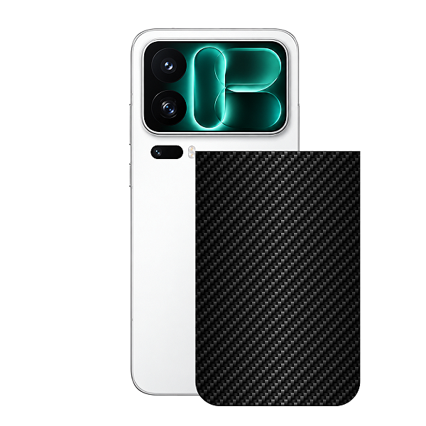 Película para Xiaomi 18 Pro Max - Traseira de Fibra de Carbono Preta - Gshield