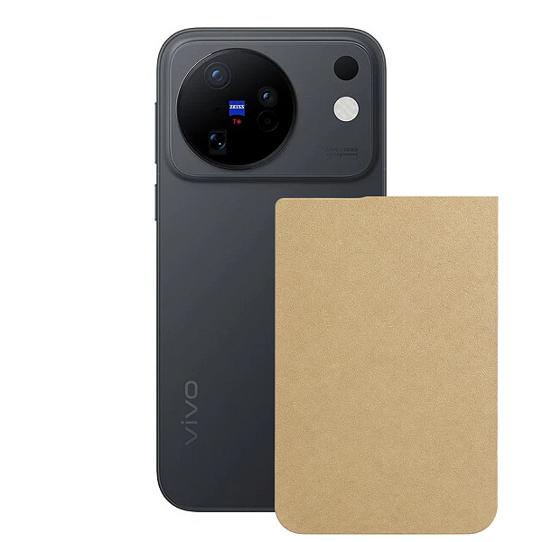 Película para Vivo X500 - Traseira Efeito Couro Bege - Gshield