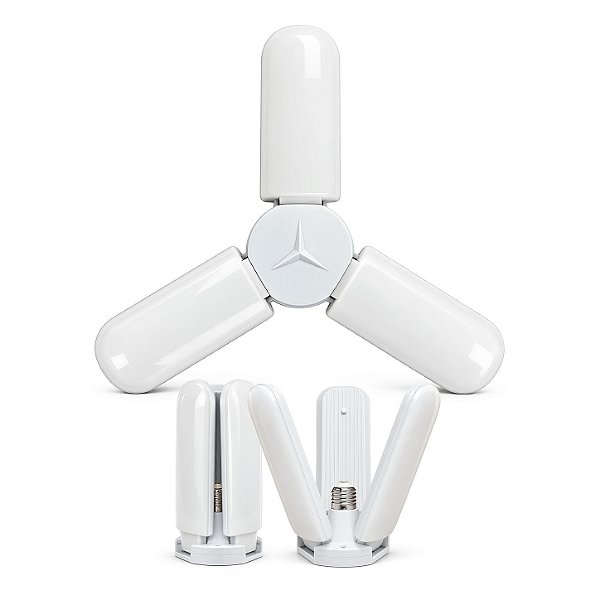 Lâmpada LED Articulável 36W E27 6500K Bivolt com Ângulo de Iluminação Ajustável