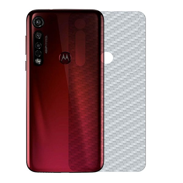 Película para Motorola Moto G8 Plus - Traseira de Fibra de Carbono - Gshield
