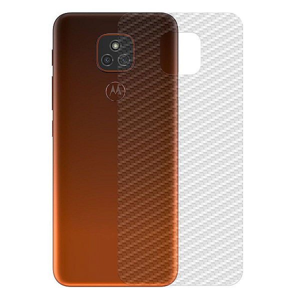 Película para Motorola Moto E7 Plus - Traseira de Fibra de Carbono - Gshield