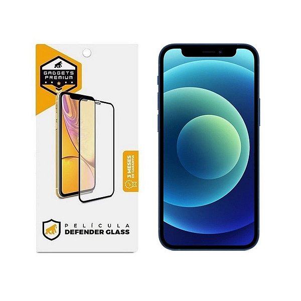 Película para iPhone 12 Mini - Defender Glass Preta - Gshield