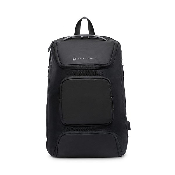 Mochila Executiva para Notebook 15,6" com Abertura 180°, Porta USB e Proteção Antichoque - Dual Shock - Gshield