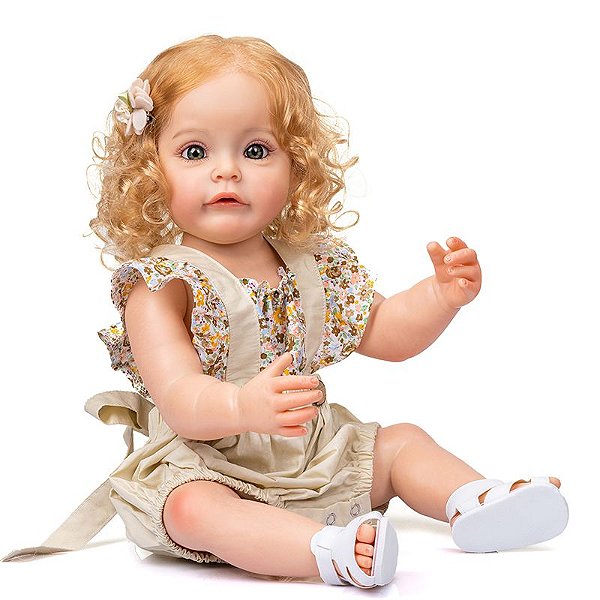 Bebê Reborn Kit Sue Sue Silicone - Sonho de Menina - Bebê Boneca