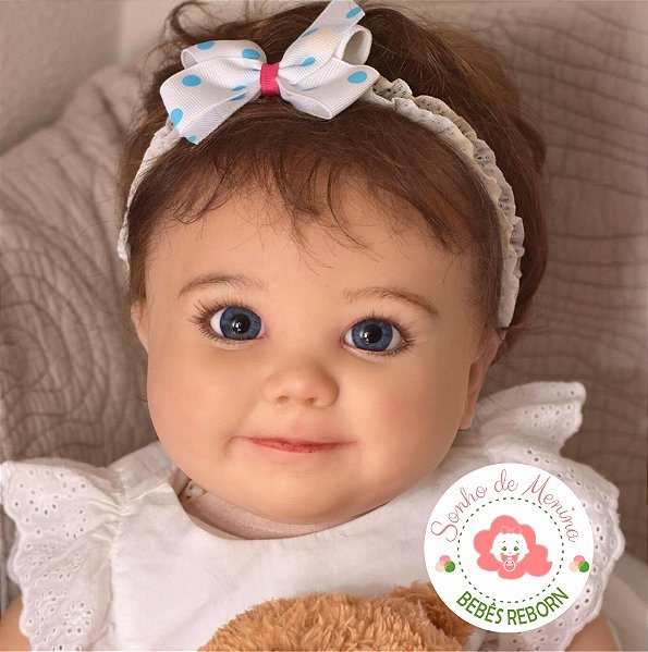 Bebê Reborn Kit June Awake Realborn - Sonho de Menina - Bebê