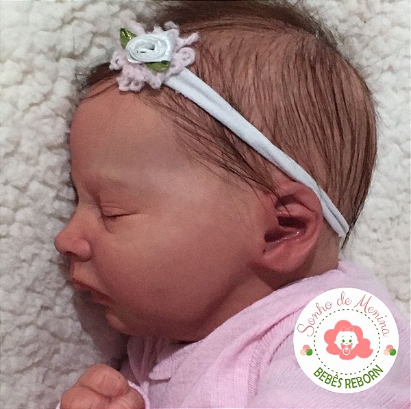 Bebê Reborn Original recém nascido Sonho de Menina Bebê Boneca