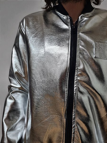 Jaqueta Metalizada Silver - Meijor