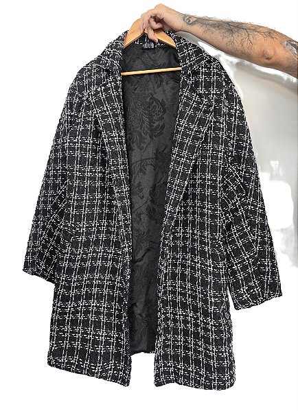 Casaco Tweed Black - Meijor Casaco Tweed Black - Meijor