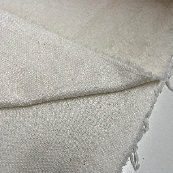 もごもご Tecido Sherpa Importado Off White(Carneirinho / Teddy) – Leve e