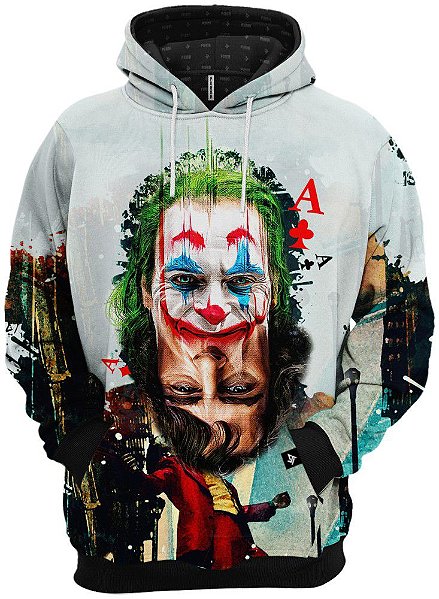 blusa da arlequina e do coringa de frio