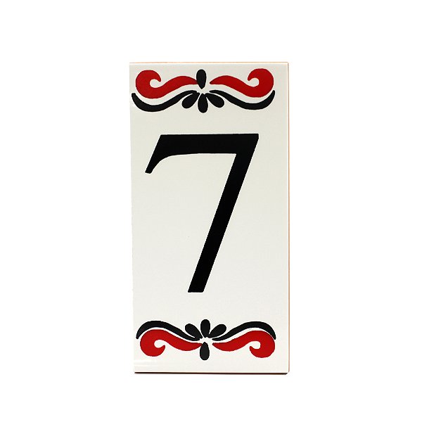 Número 7 Para Casa Em Cerâmica Espanha