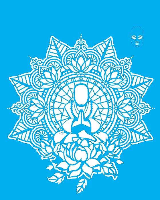 Stencil Mandala Buda - 20x25cm