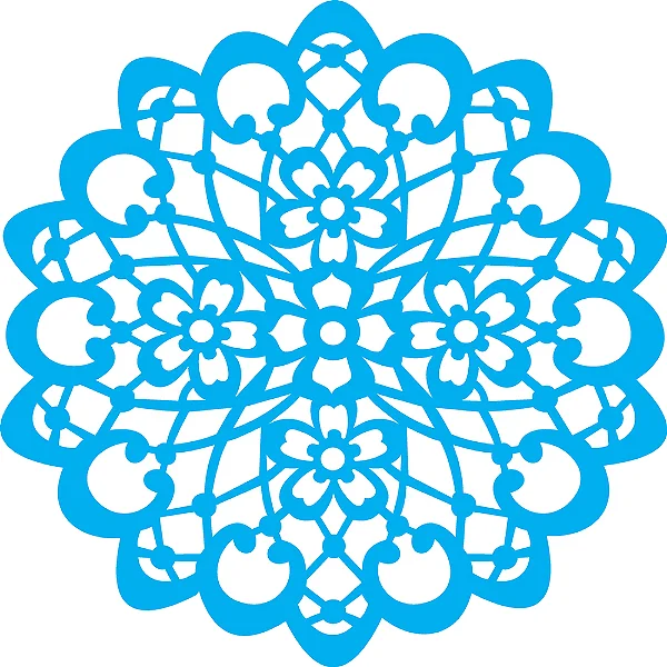 Stencil Mandala Flor - 30,5x30,5cm
