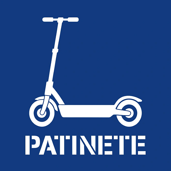 Stencil Molde Vazado Patinete