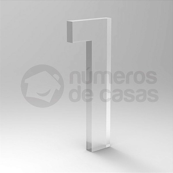 Número "1" de Acrílico 20cm